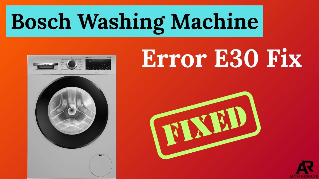 appliance repair bosch Refrigerator  - All Bosch washing machine errors + how to fix them